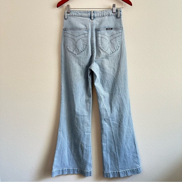 ROLLAS East Coast Flare Tash Blue Jeans Size 27 - Picture 5 of 13